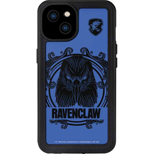 Wizarding Worlds Harry Potter Ravenclaw Illustration iPhone 15 Plus Waterproof Case